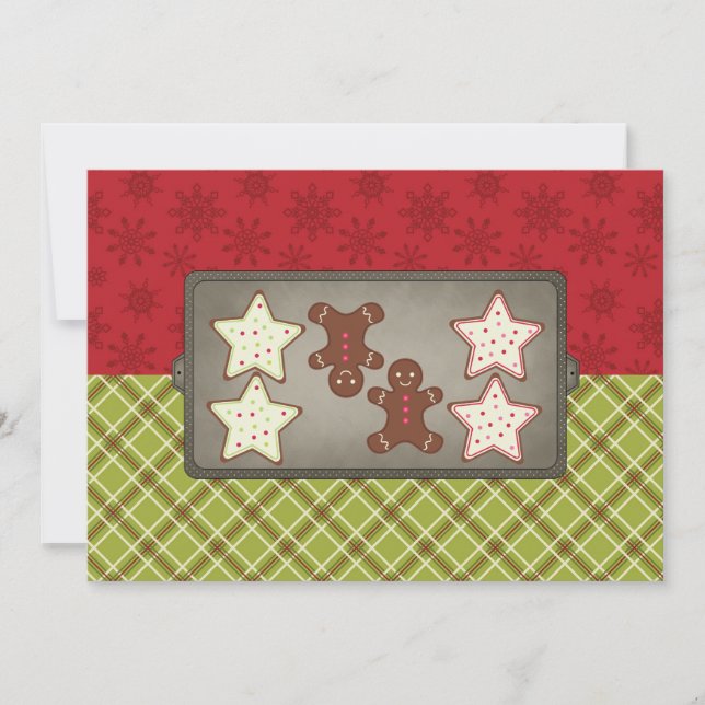 Holiday Cookie Baking Party Invitations (Front)