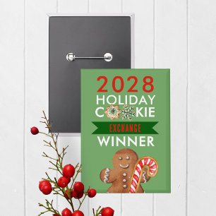 Holiday Cookie Contest Winner Award Prize Button