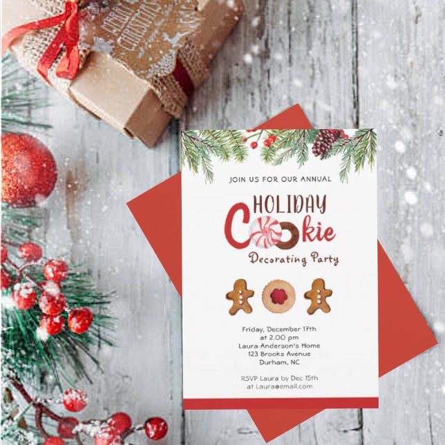 Holiday Cookie Decorating party  Announcement (Creator Uploaded)