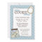 Holiday Cookie Exchange Blue Polka Dot Invitations