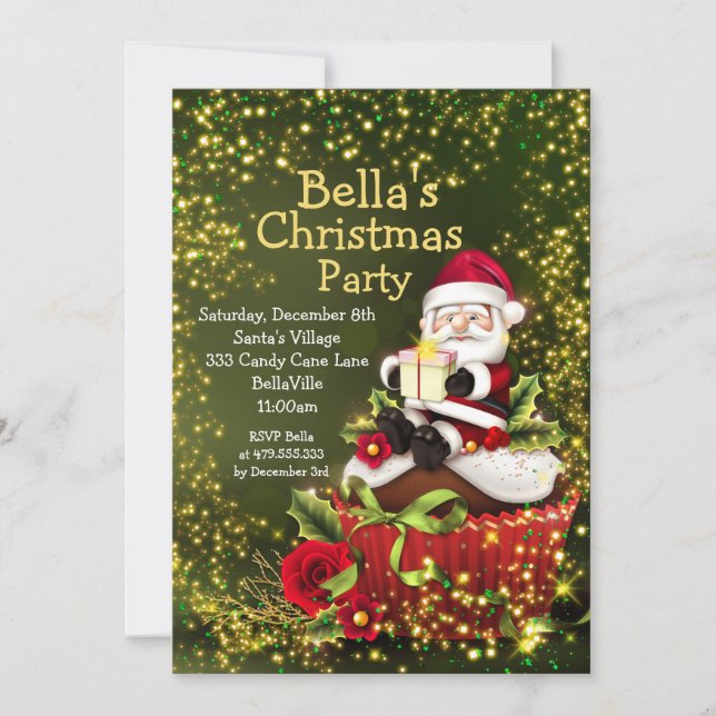 Holiday Cookie Exchange Christmas Party Invitation (Front)