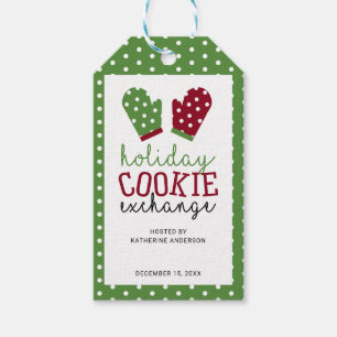 Holiday Cookie Exchange Party Christmas Oven Mitts Gift Tags
