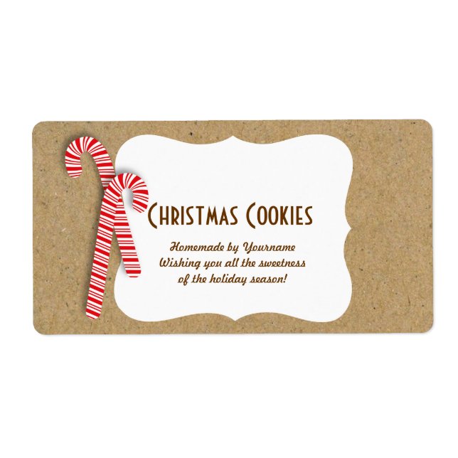 Holiday Cookie Labels for Cookie Swaps & Gifts (Front)