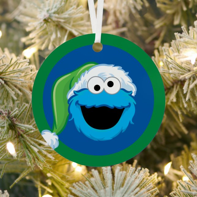 Holiday Cookie Monster Metal Tree Decoration (Insitu)