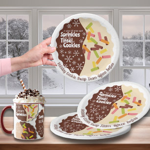 Holiday Cookie Swap Paper Plates