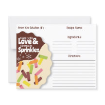 Holiday Cookie Swap Recipe Card