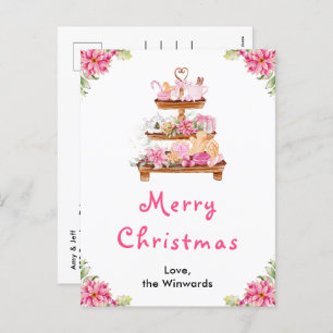 Holiday Cookies and Cocoa Pink Merry Christmas