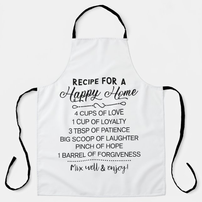 Holiday Cooking Gift | Family Kitchen Apron (Front)