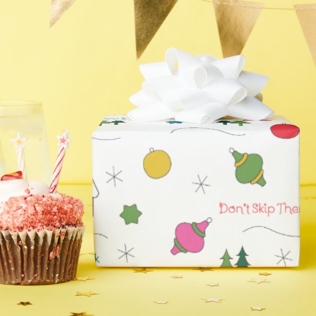 Holiday Coping Skills Wrapping Paper (Birthday Party)