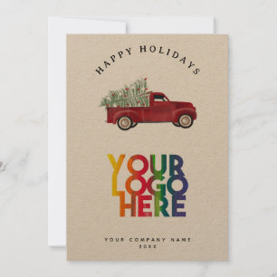 Holiday Corporate Business Logo Christmas Tree