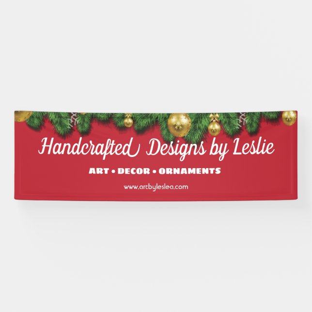 Holiday Craft Fair or Art Show Banner (Horizontal)