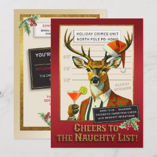Holiday Crimes Unit – Reindeer Repeat Offender Invitation