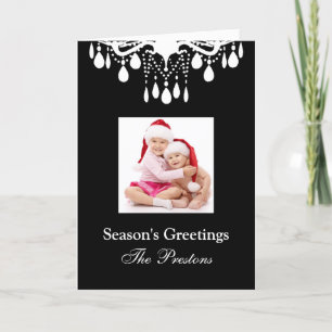 Holiday Crystals (black) Card