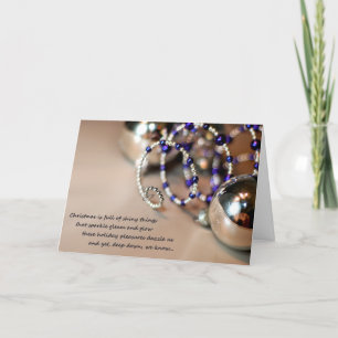 Holiday Curlicue Sparkle Card