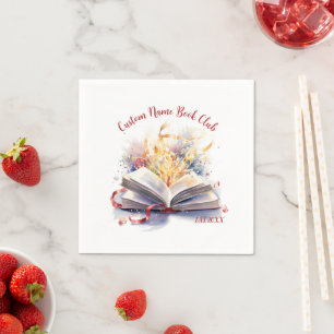 Holiday Custom Book Club Napkin