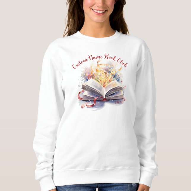 Holiday Custom Book Club Sweatshirt (Front)