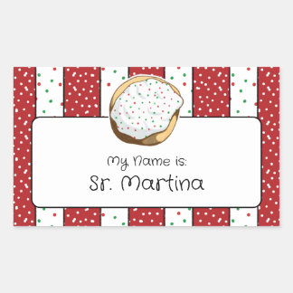 Holiday Cute Italian Cookes Name Tags