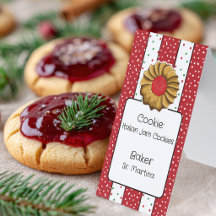 Holiday Cute Italian Cookies Small Place Cards