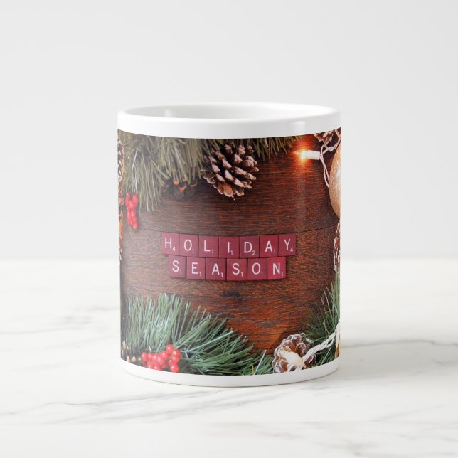 Holiday Day Large Coffee Mug (Front)