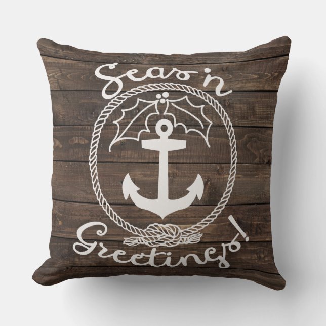 Holiday Decor | Seas 'n Greetings Cushion (Front)