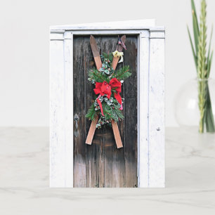 Holiday Decorated Skis