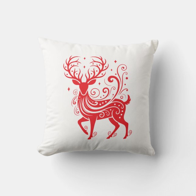 Holiday Deer  Cushion (Front)