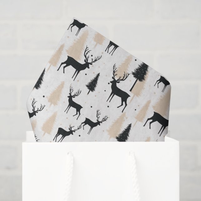 Holiday Deer Tissue Paper Tissue Paper (Gift Bag)