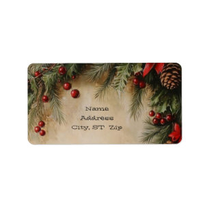 Holiday Design Return Address Labels