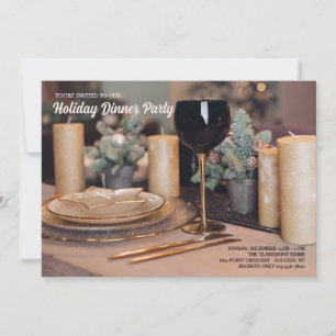 Holiday Dinner Table Invitation