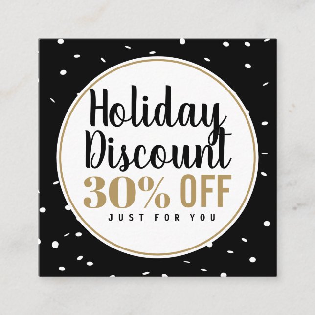 Holiday Discount Card (Front)