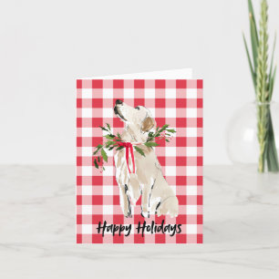 Holiday Dog Fun Retro Photo Card