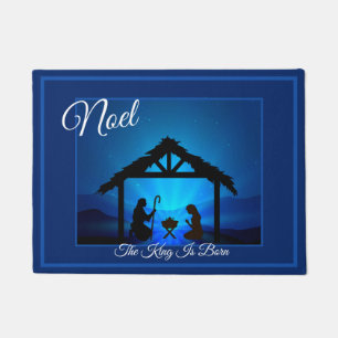 Holiday Doormat-Noel Manger Scene Doormat