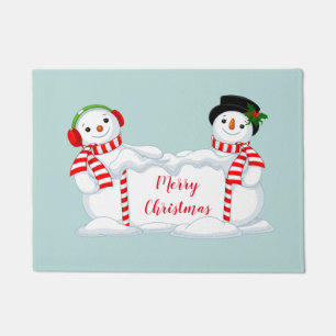 Holiday Doormat-Snowman Doormat