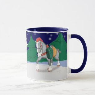 Holiday Draught Horses Mug