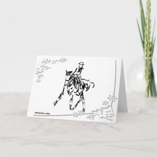 Holiday Dressage Card