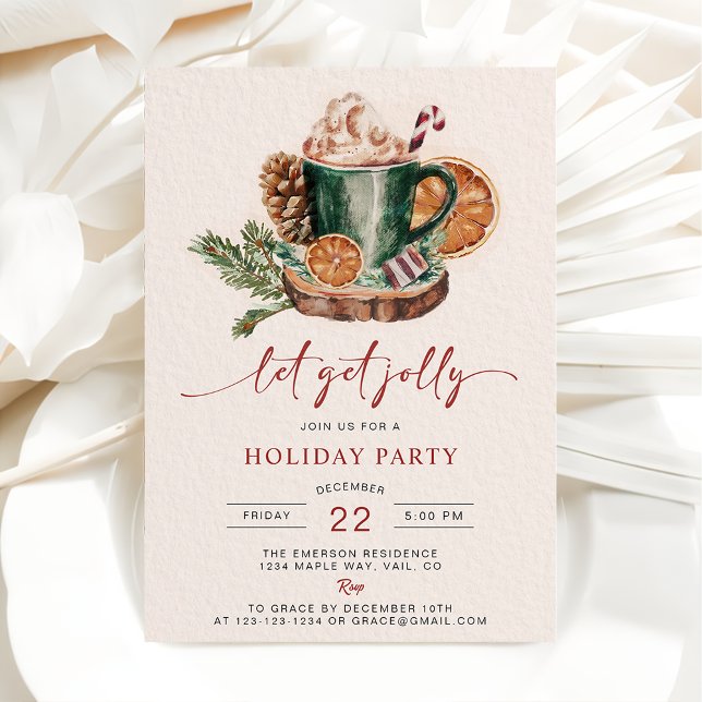 Holiday Drink Christmas Party Invitations (Creator Uploaded)