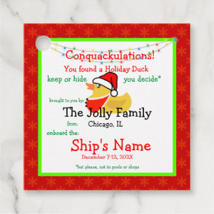 Holiday Duck Tag
