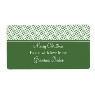 Holiday Effervescence Christmas Labels, Dark Green