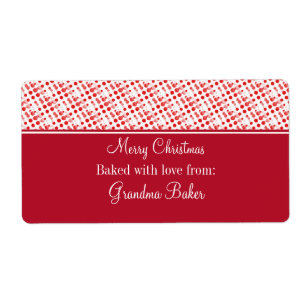 Holiday Effervescence Christmas Labels, Red
