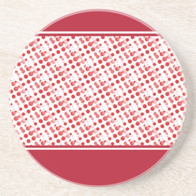 Holiday Effervescence Coaster, Red Coaster (Front)