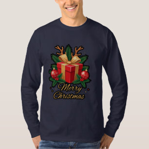 "Holiday Elegance: Gifts, Trees, & Reindeer Deligh T-Shirt