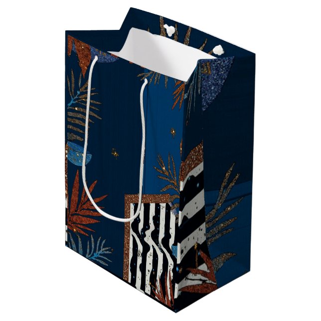 Holiday Elegance Medium Gift Bag (Front Angled)
