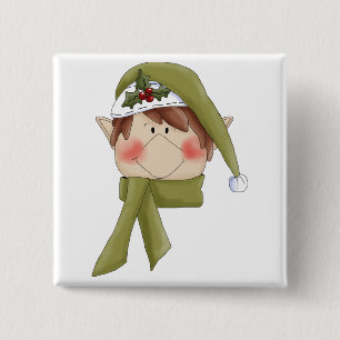 Holiday Elf T-shirts and Gifts 15 Cm Square Badge