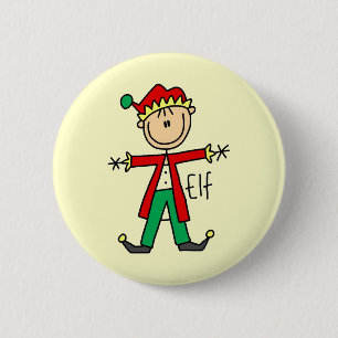 Holiday Elf T-shirts and Gifts 6 Cm Round Badge
