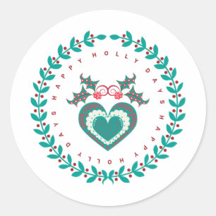 Holiday Envelope Seals or Gift Wrap Stickers