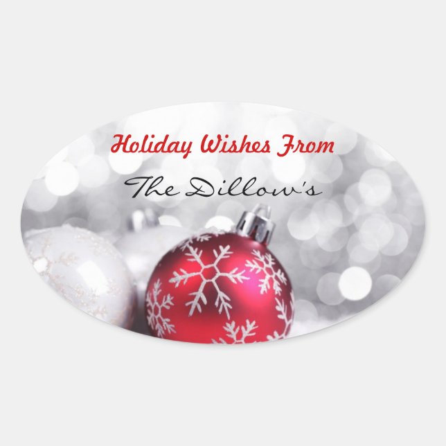 HOLIDAY ENVELOPE SEALS & Sticker Template (Front)