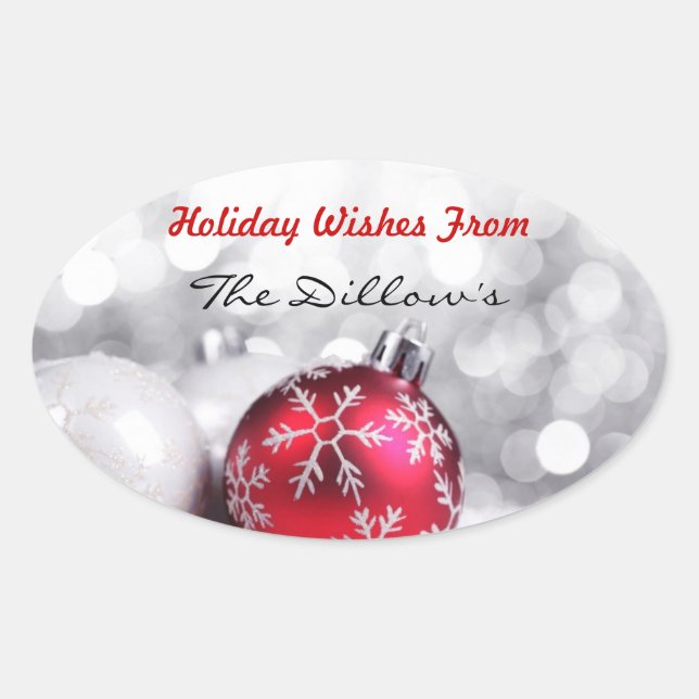 HOLIDAY ENVELOPE SEALS & Sticker Template (Front)