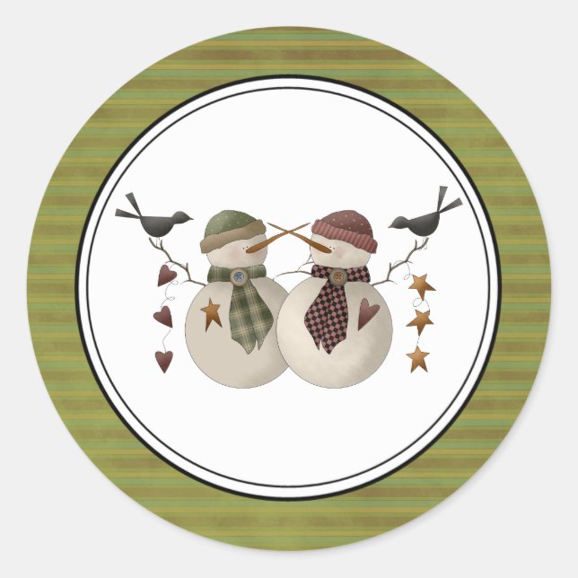 Holiday Envelope Seals Stickers (Front)