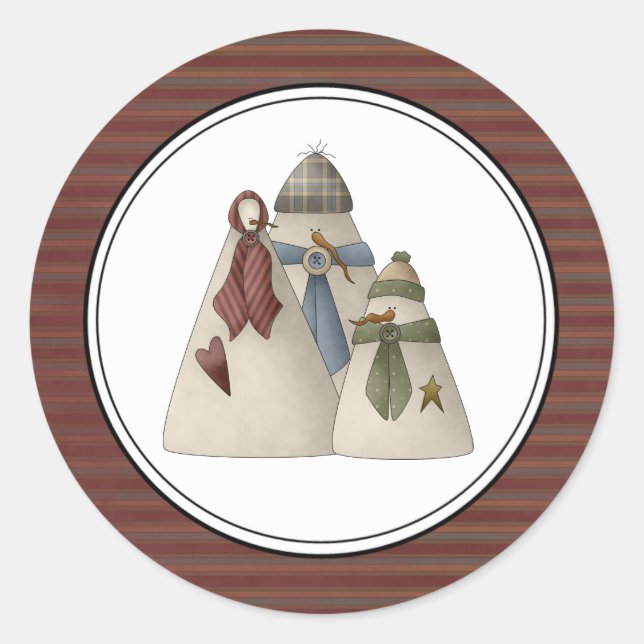 Holiday Envelope Seals Stickers (Front)