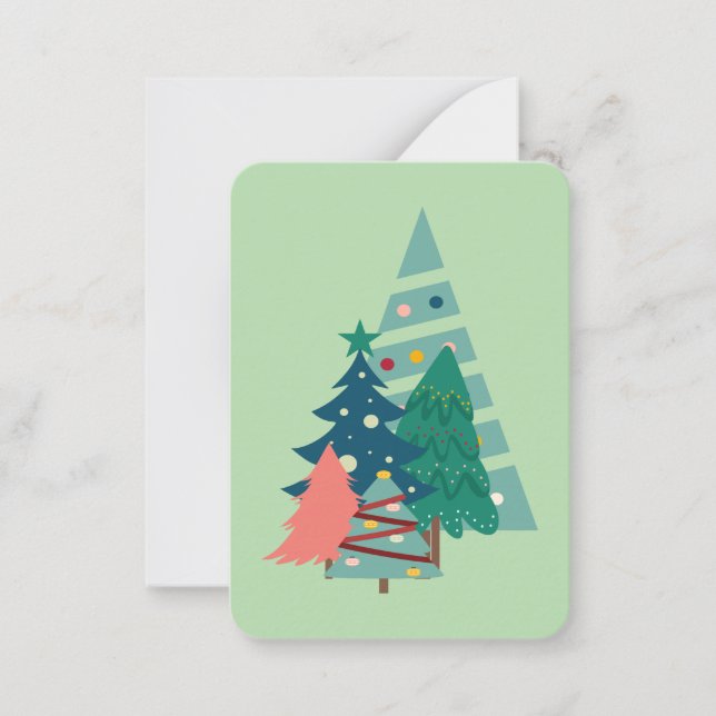 Holiday Evergreens Design Card (Front)